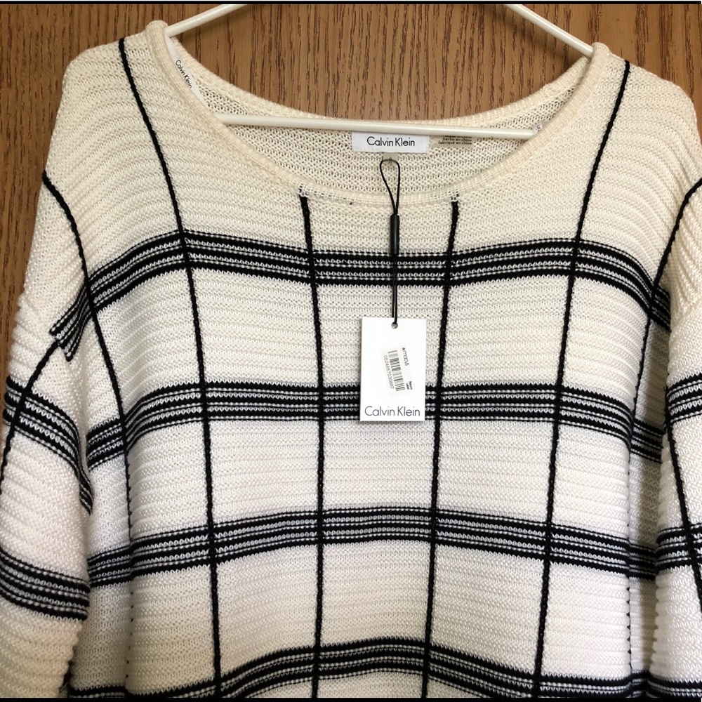 NWT Calvin Klein Sweater Pullover Long Sleeve Top - Picture 2 of 8